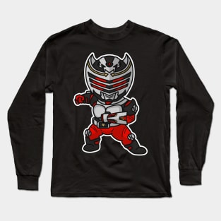 Kamen Rider Ryuki Chibi Style Kawaii Long Sleeve T-Shirt